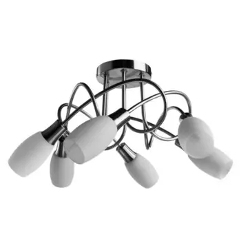 Люстра VOLARE, 6x40Вт E14, цвет серебро