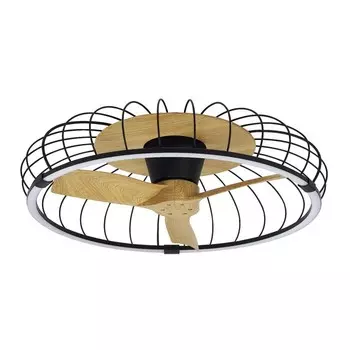 Люстра-вентилятор Mantra Nature, LED, 5000Лм, 2700-5000К, 213 мм, цвет чёрный