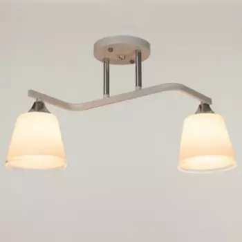 Люстра "Яна" 2х40Вт Е27 белый/хром