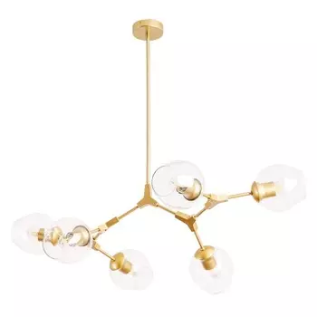 Люстра YUKA, 6x40Вт E27, цвет золото