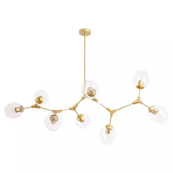 Люстра YUKA, 8x40Вт E27, цвет золото