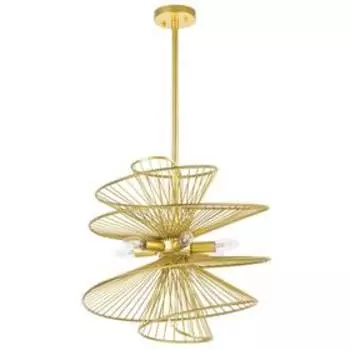 Люстра Zeta, 6x40Вт E14, цвет золото