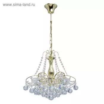 Люстра «Жемчуг», 6x60Вт E14, золото