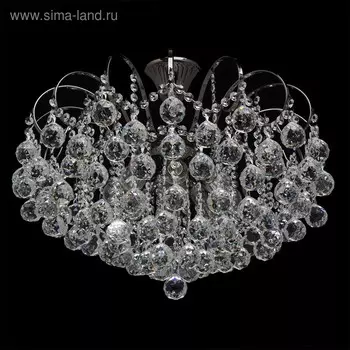 Люстра "Жемчуг" 8x60Вт E14 никель