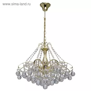 Люстра «Жемчуг» 8x60Вт E14 золото