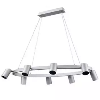 Люстра Zoom, 40Вт LED, 4000K, 3200лм, цвет серый