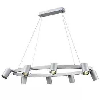 Люстра Zoom, 40Вт LED, 4000K, 3200лм, цвет серый