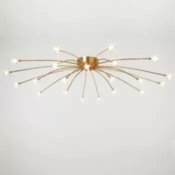 Люстра "Звезды" 21хG4 золото 100х100х28см