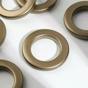 Люверсы для штор, d=3.4/5.5 см, 10 шт., цвет бронзовый