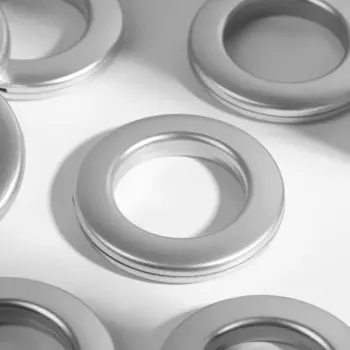 Люверсы для штор, d=3.4/5.5 см, 10 шт., цвет серебряный