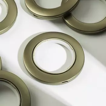 Люверсы для штор, d=4.1/7.5 см, 10 шт., цвет бронзовый