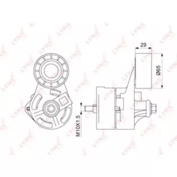LYNXauto PT3255 Ролик натяжной навесного оборудования