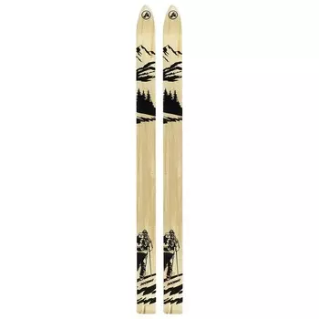 Лыжи дерево-пластиковые «Лесные», 175 см, с насечкой