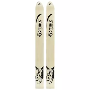 Лыжи охотничьи дерево-пластиковые, 155 см, с насечкой