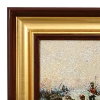 M021-40х80 Картина из гобелена "Запорожцы пишут письмо турецкому султану" (47х86)