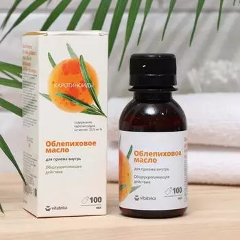 Маcло облепиховое Витатека Алтай премиум, пищевое, 100 мл