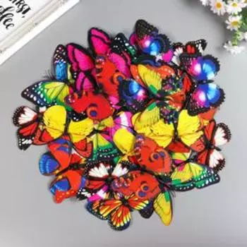 Магнит "Бабочка двухслойная" 119 см, МИКС