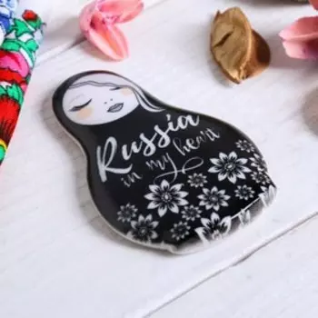 Магнит «Чёрные цветы»