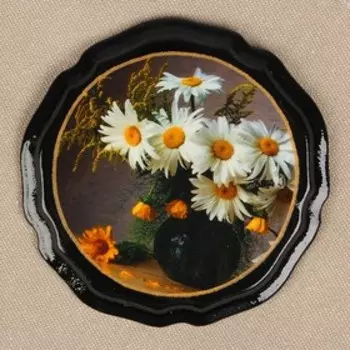 Магнит "Цветы" лаковая миниатюра, МИКС