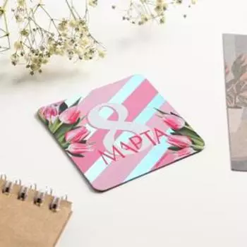 Магнит на холодильник «Тюльпаны», голография, 7 х 7 см