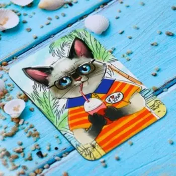 Магнит «Крым. Кот на курорте»