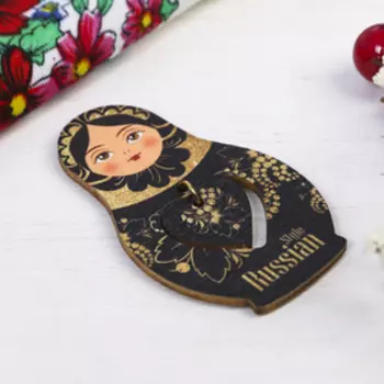 Магнит-матрёшка с подвесом Russian style