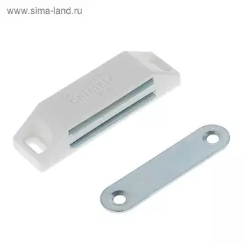 Магнит мебельный M002W, 6013, средний, белый