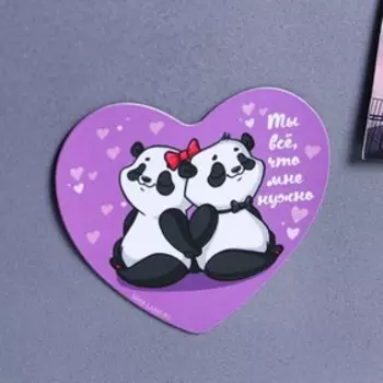 Магнит на холодильник «Панды», 7 х 6 см