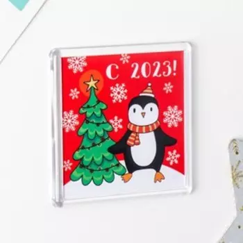 Магнит "Пингвин" 5,7х5,7 см