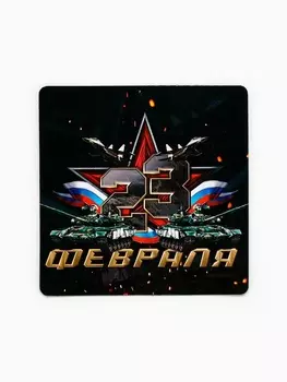 Магнит полимерный «23 Февраля», звезда, 77 см
