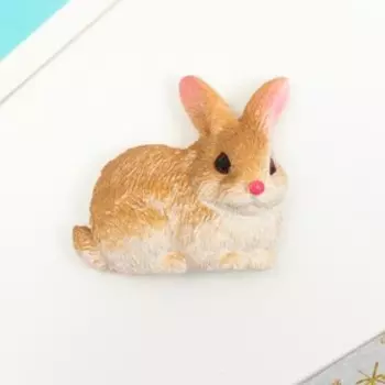 Магнит полистоун "Милый кролик" МИКС 5х3,5 см