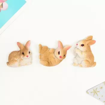 Магнит полистоун "Милый кролик" МИКС 5х3,5 см