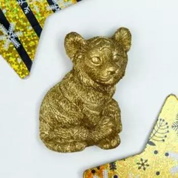 Магнит полистоун "Золотой тигрёнок" МИКС 6х4,3х2 см