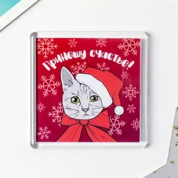 Магнит "Счастье" 5,7х5,7 см