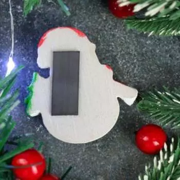 Магнит "Снеговик с ёлочкой" 5х5,5х1,5см