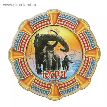 Магнит в форме бубна «ЮГРА»