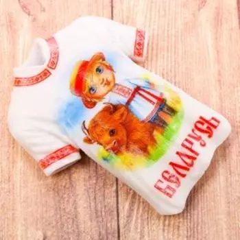 Магнит в форме футболки «Беларусь»