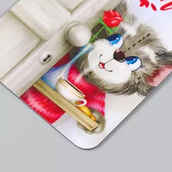 Магнит винил "Мишка" 7х10 см