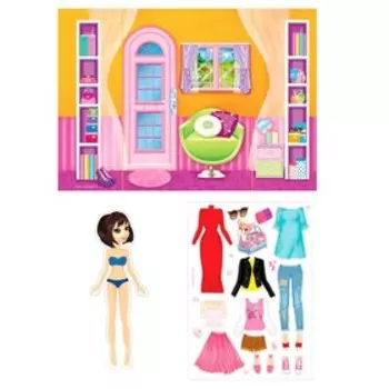 Магнитная игра «Одень куклу: городская модница»