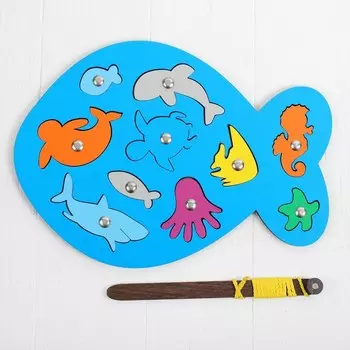 Рыбалка магнитная «Рыбка», МИКС, размер 3021.4 см