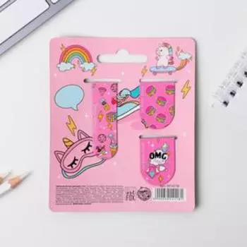 Магнитная закладка на подложке Girl PWR, 3 шт