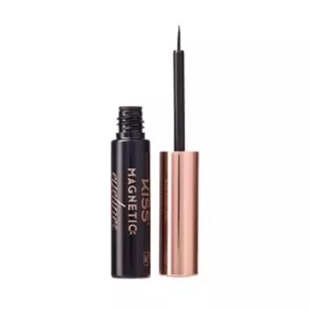 Магнитная жидкая подводка для ресниц Kiss Black Magnetic Eyeliner, KMEY01