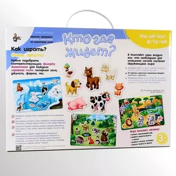 Магнитные истории «Кто где живет?»