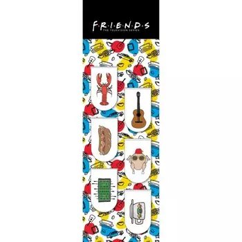 Магнитные закладки. Friends 6 закладок полукруглых