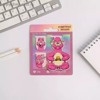 Магнитные закладки "Ламантичное чтение", 3 шт