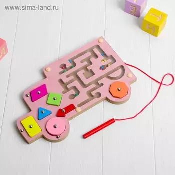 Магнитный лабиринт-рыбалка «Паровозик» МИКС