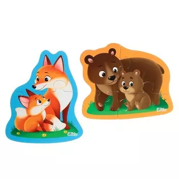 Магнитный пазл «Лесные жители»