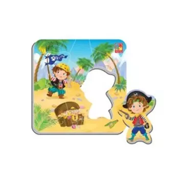 Магнитный пазл «Пираты», 16 элементов