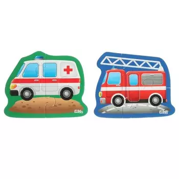 Магнитный пазл «Полезные машины»