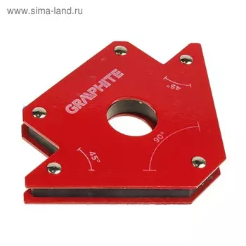 Магнитный угольник GRAPHITE, для сварки, 45/90˚, усилие на отрыв 23 кг